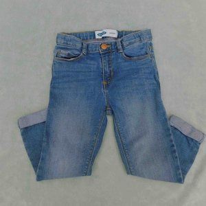 Old Navy 4T Adjustable Waist Cuffed Boyfriend Jeans